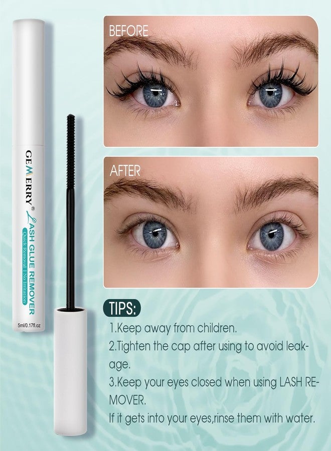 GEMERRY Lash Glue Remover 5ML for Lash Clusters Lash Bond and Seal Remover Lash Remover Gentle for Lashes Eyelash Extension Cluster Lash Remover Eyelash Glue Remover Self-Use at Home - Image 5